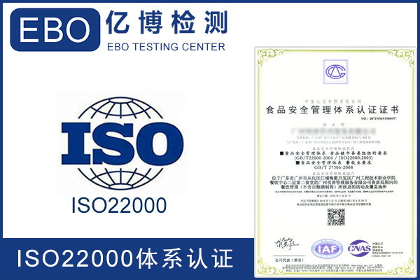 申请ISO22000认证